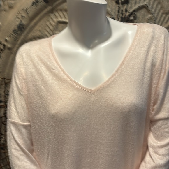 Champagne vneck blouse by Nostalgia - Picture 5 of 12